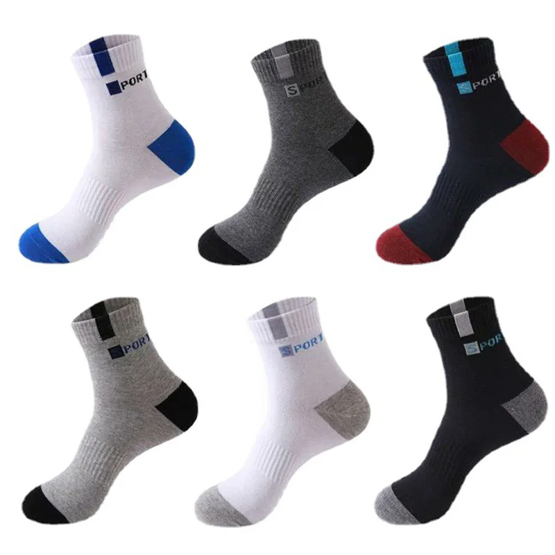 5 Pairs High-quality Bamboo Fiber Breathable Deodorant Business Men Tube Socks For Autumn And Spring Summer Plus Size EUR 38-45