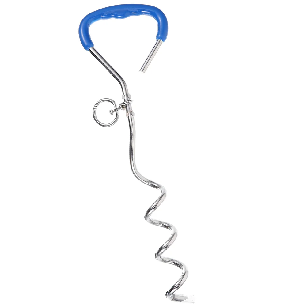 

Dog Tie Stake Fence Stakes For Dogs Ground In Outside Heavy Duty Metal Leash Large Pet
