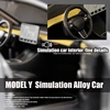 1:24 Simulation for Tesla MODEL Y SUV Alloy Cars Toy Diecasts Vehicles Metal Model Car Decoration for Kids Gift Toy 2