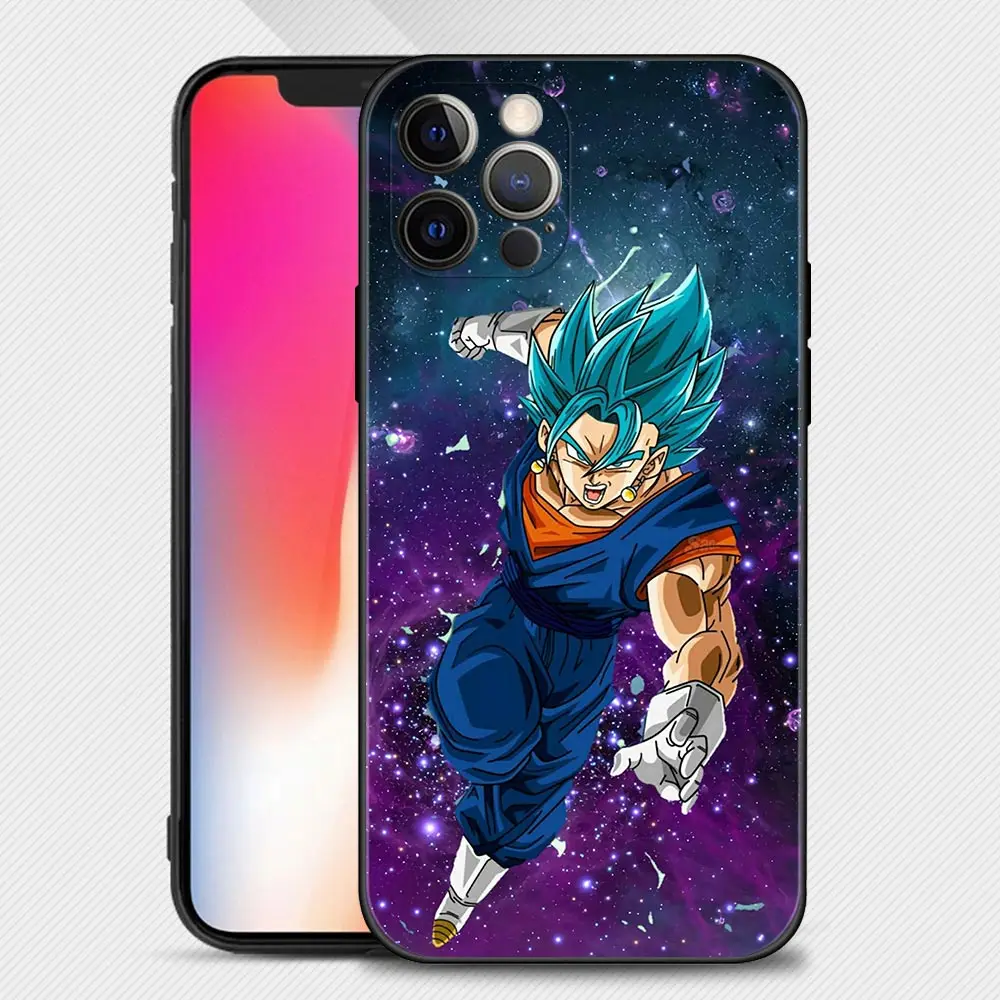 case for iphone se Phone Case for iPhone 13 12 11 Pro XS Max XR X 8 7 Plus 13mini 12mini Cover Silicone Funda Dragon Ball Galaxy Vegeta IV Son Goku best iphone se case