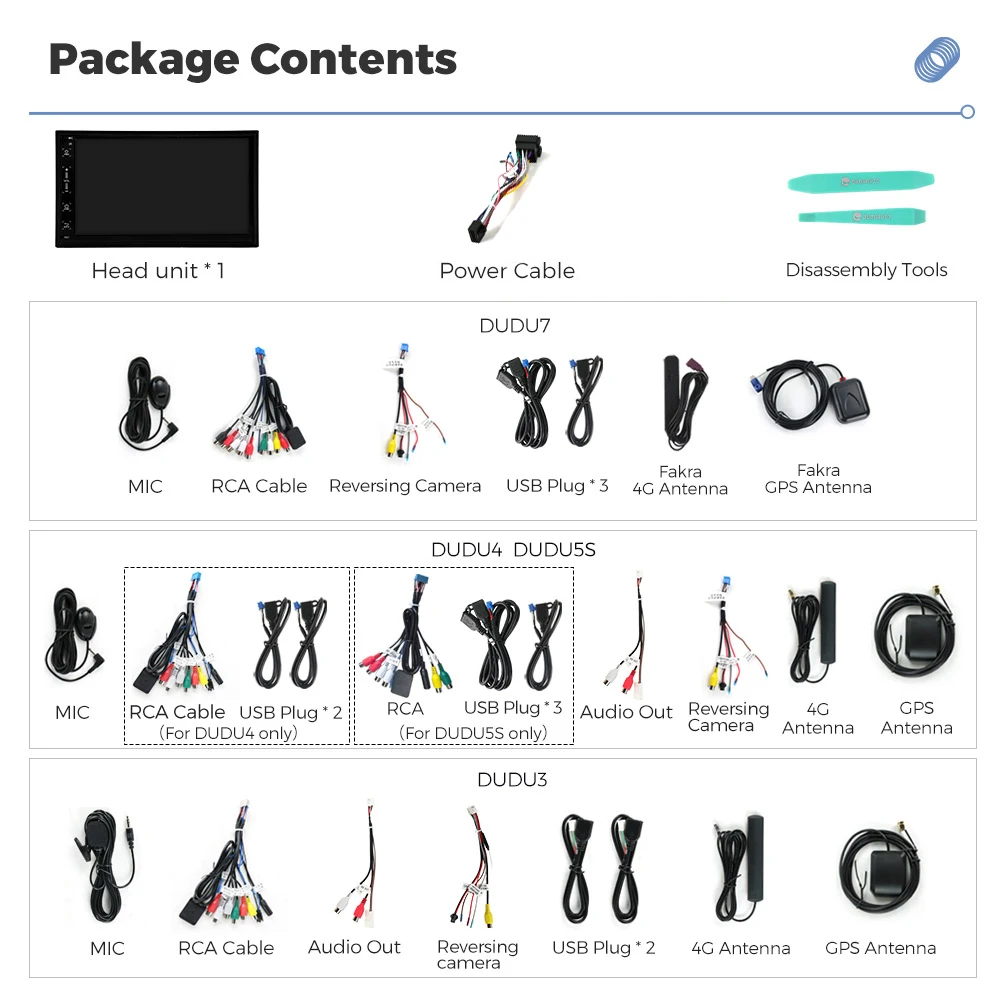 DUDUAUTO DUDU7 Pantalla Pequeña de 7 Pulgadas Estilo Universal Para Hyundai Honda Toyota BMW Kia Audi Radio de Auto Reproductor Multimedia WIFI 6