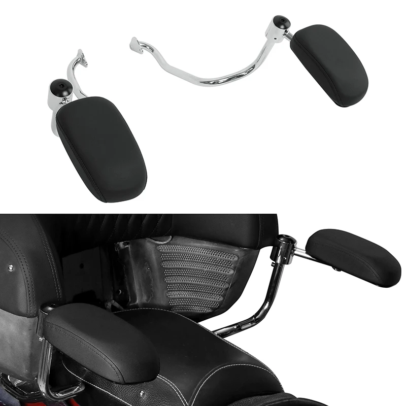 

Motorcycle Black Rear Passenger Armrest For Indian Chieftain Dark Horse Roadmaster 16-2023 Springfield Challenger Limited Elite