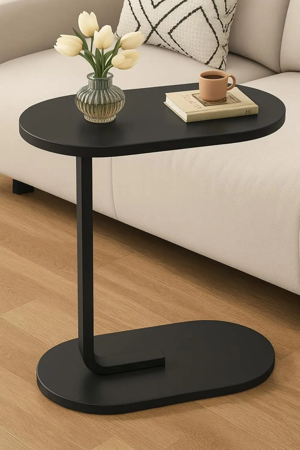 طاولة قهوة جانبية عصرية من خشب MDF بتصميم اسكندناف...