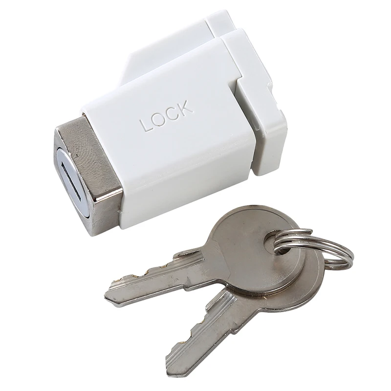Sliding Window Patio Screw Door Lock Key Push Baby Child Safety Protection Antitheft Door Window Security Lock Catches Set