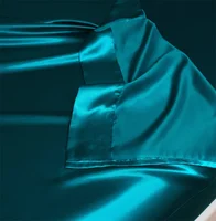 Summer Luxury Satin Silk-like Bed Sheet Set (Flat Sheet + Fitted Sheet + Pillowcase) Solid Color Mattress Cover Twin Full Queen 6