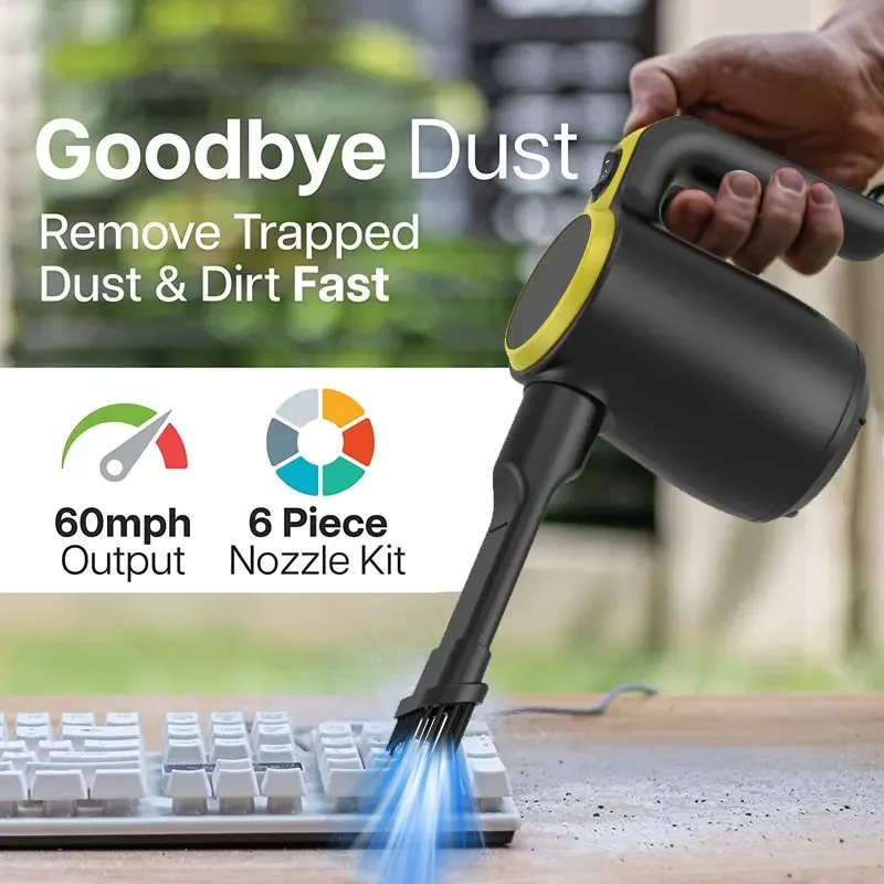 500W Compressed Air High Pressure Air Duster Blower Computer Keyboard Cleaner Dust Hairs Crumbs Laptop for Cleaning air duster