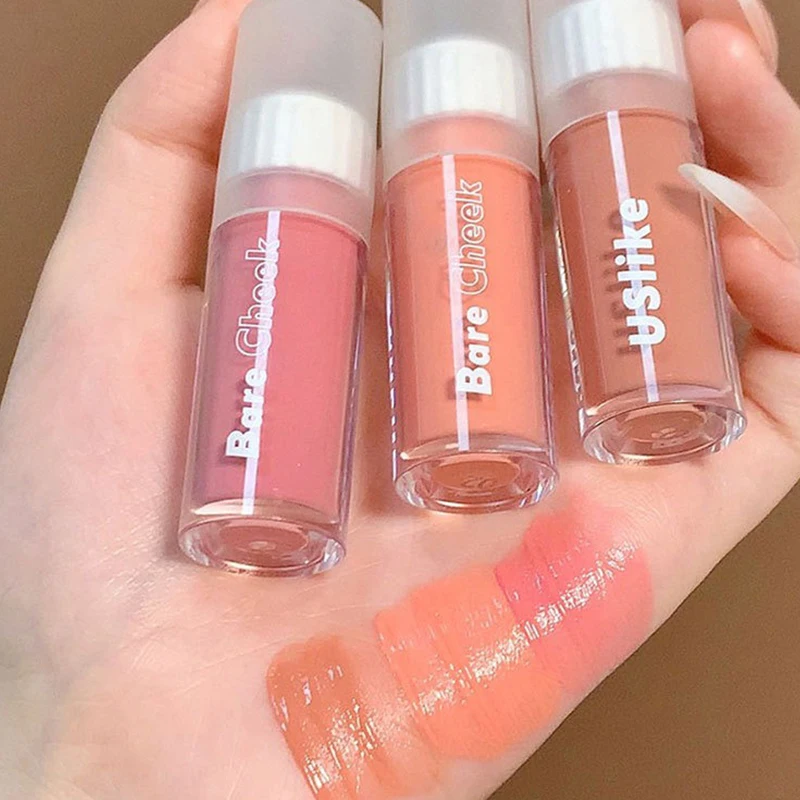 Liquid blush monochromatic liquid blush natural rouge powder online celebrity live cosmetic cheek purple milk drunken makeup 2