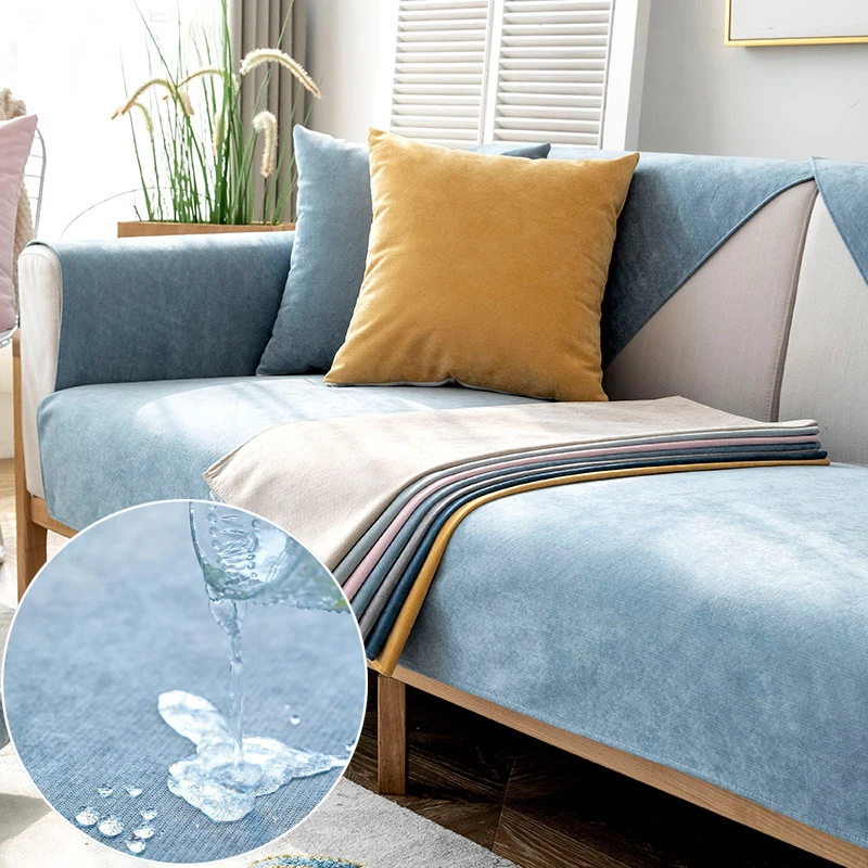 

Waterproof Sofa Cover Pet Cat Kids Mat Protector Non-slip Mat Couch Slipcover 1/2/3-seater Universal Sofa Covers for Living Room