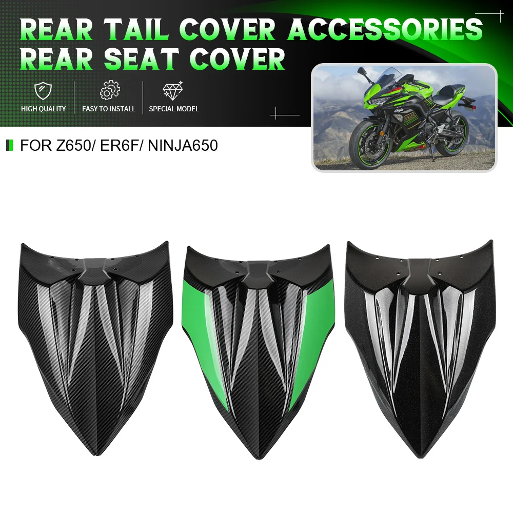 

Motorcycle rear tail over Seat Fairing Tail Cowl Seat Cover For Kawasaki Ninja Z650 Z 650 ER6F Ninja650 ER-6F 2017 2018 2019