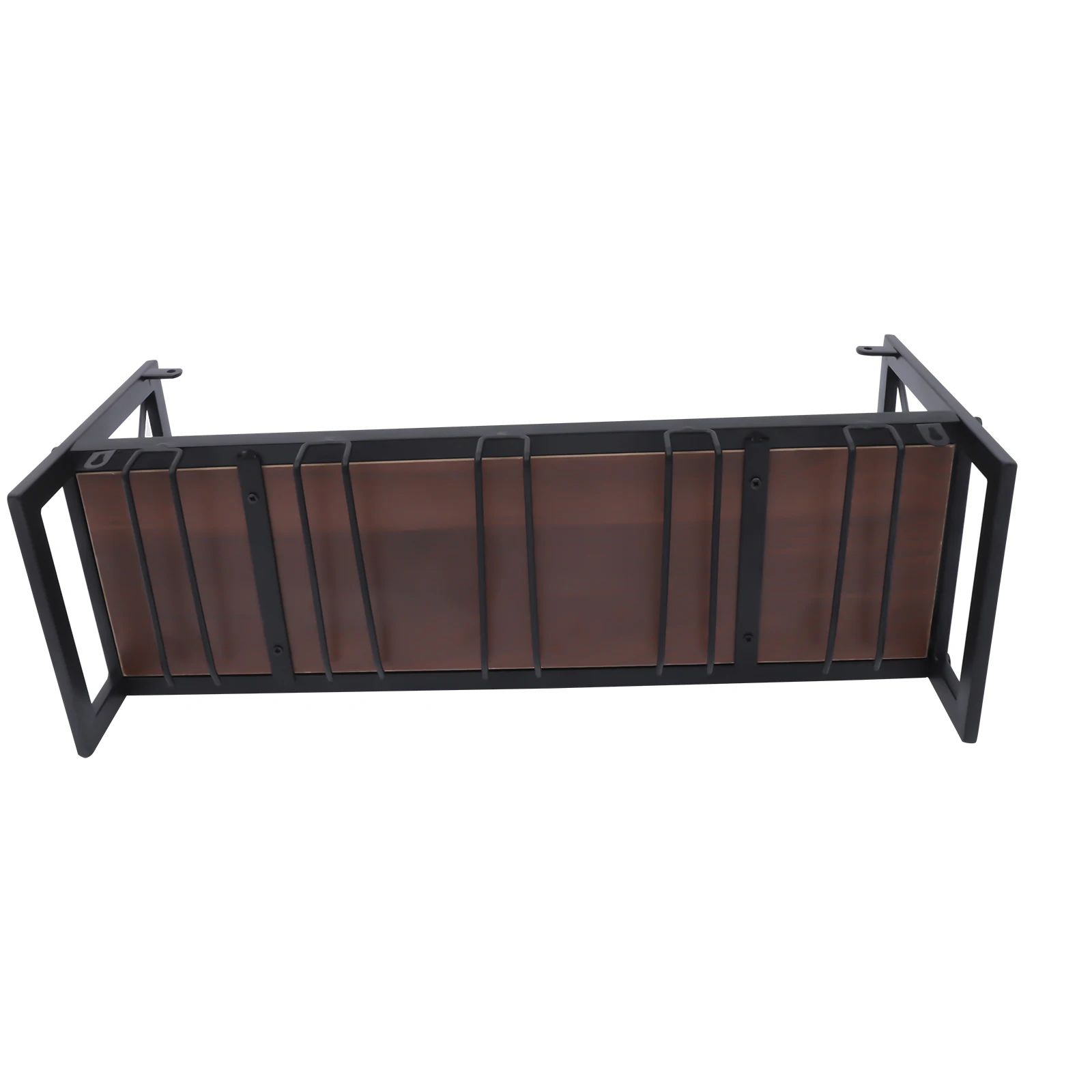 Bar Wine Shelf Wall-Mounted Decor Iron Wine Rack Bottle Champagne Glass Holder Shelves Bar Home Party