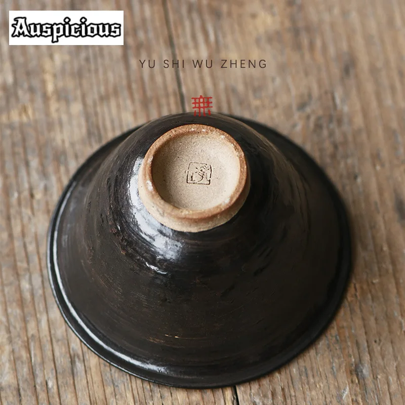 120ml Japanese Coarse Pottery Gaiwan Japanese Tea Lid Set Tea Tureen Brewing Cover Bowl Ceremony Accessories Collection