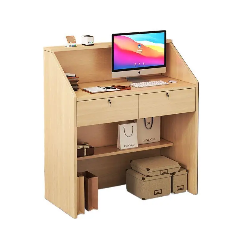Bar table checkout page Small simple counter Company front desk Reception desk Beauty shop Clothing shop Milk tea Bar count