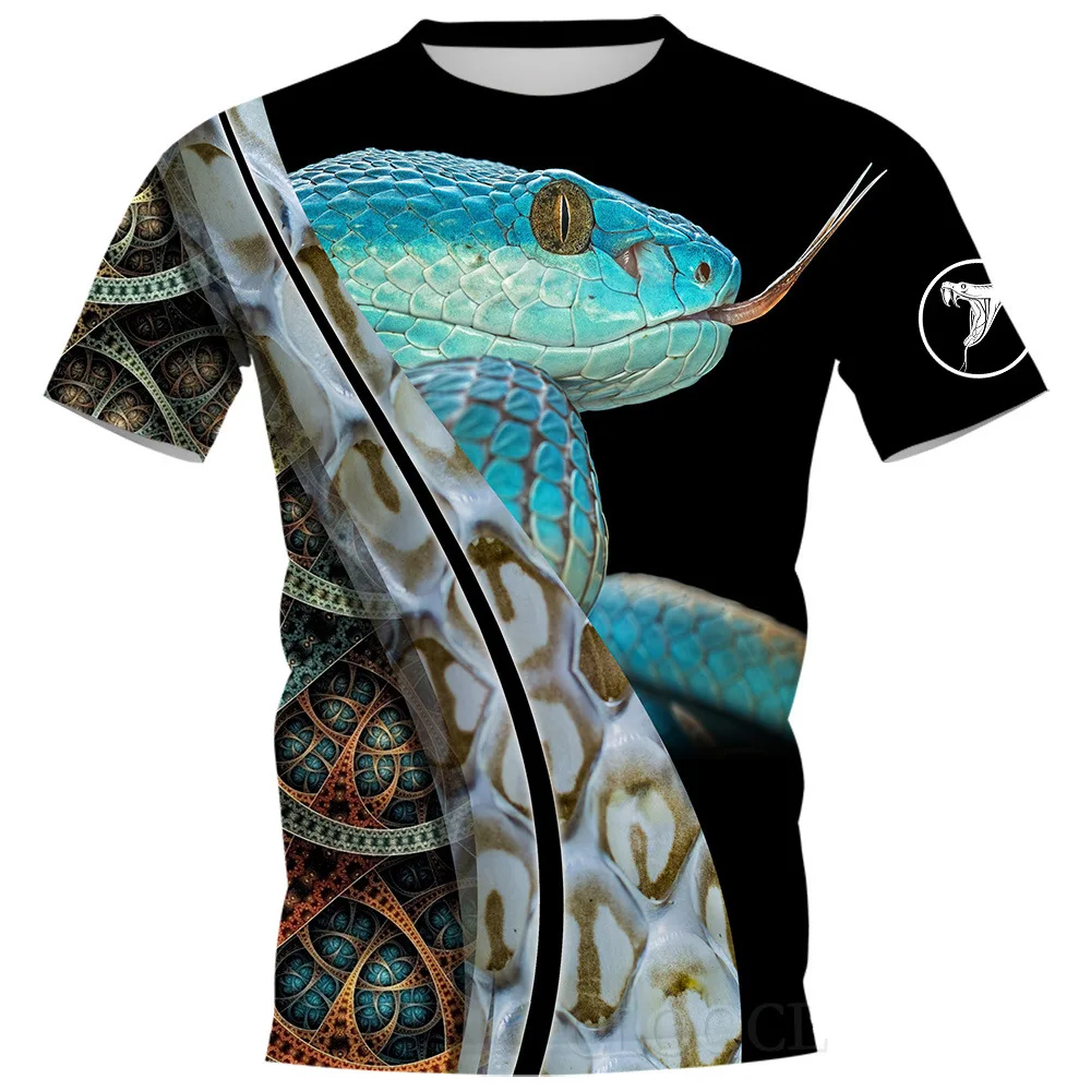 

New 3D Print Causal Clothing The Snake Fashion Men Women T-shirt Plus Size S-7XL Four Seasons Casual Oversized