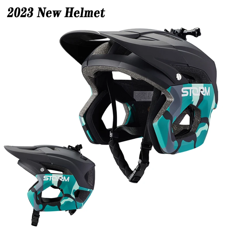 

2024 New STORM MTB Bike Helmet All Terrain Mountain Cycling Helmet Riding Cross Country Outdoor Extreme Sports Parts