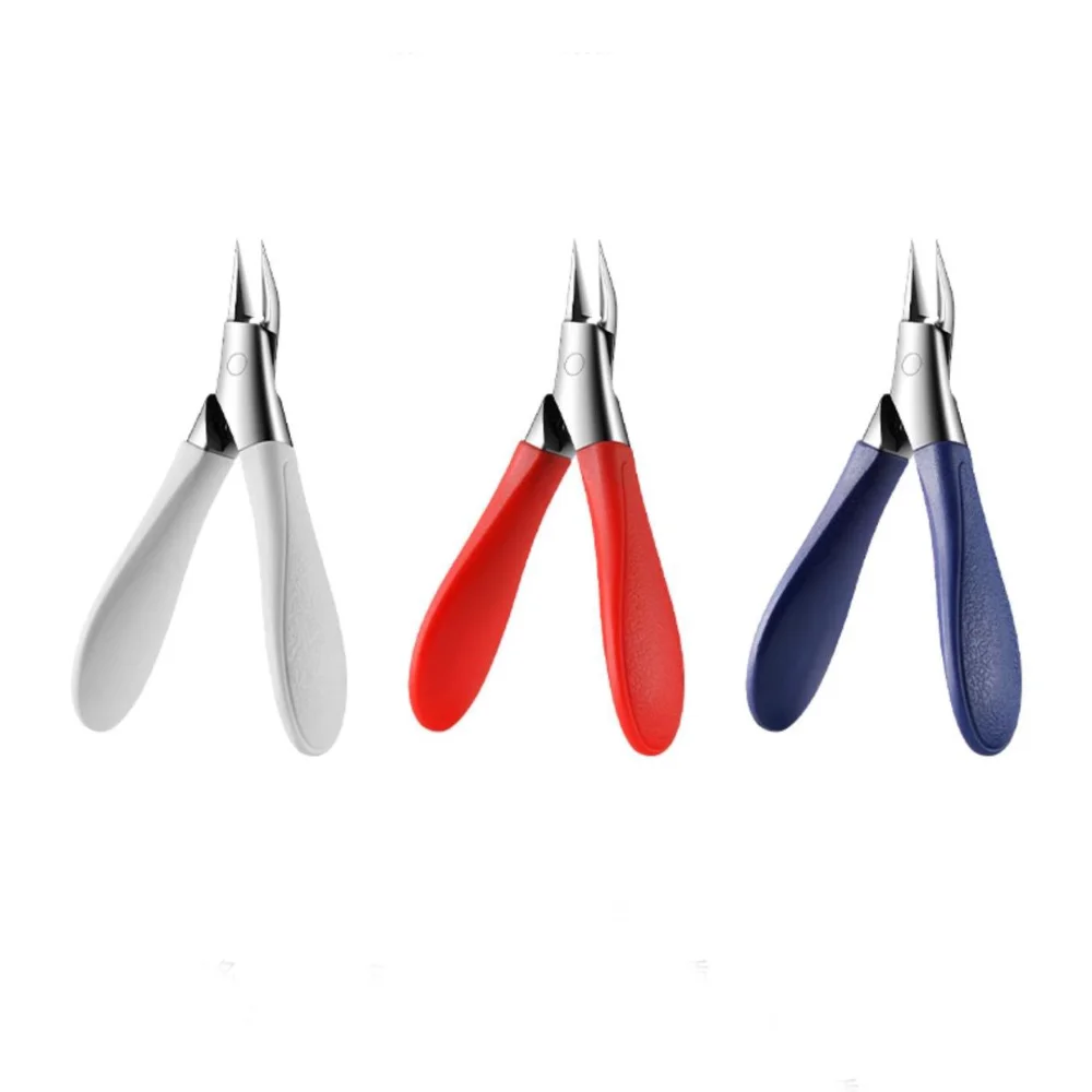 High Quality Portable Angled Nail Clippers Specialized Stainless Steel Ingrown Toenail Clipper Durable Nail Pain Relief Tool