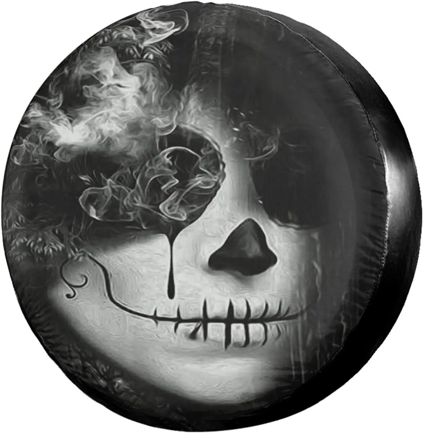 

Sugar Skull Girl Spare Tire Cover Polyester Sunscreen Waterproof Wheel Covers for Trailer Rv SUV Truck and Many Vehicles