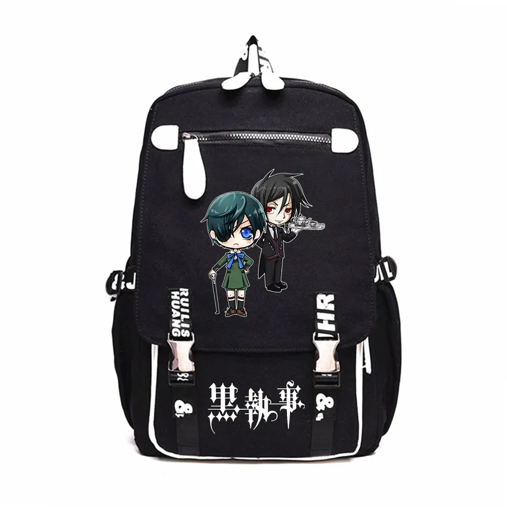 Black Bulter Kuroshitsuji Anime Backpack Bag Bookbag School Travel