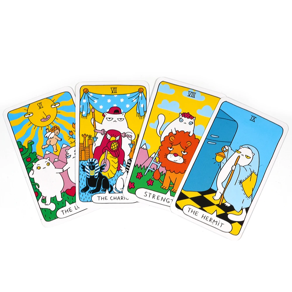 Paws Tarot Future In Your Paws 78 Cards Cat Tarot Deck for Cat Lovers and Tarot Enthusiasts Cute Tarot 4
