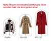 1/5/10PCS Clothes Dust Cover Transparent Thickened Washable Dust Bag Household Dust Cover Coat Suit Cover Hanging Clothes Bag 6