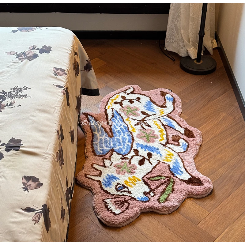 Mystical Animal Shaped Soft Tufted Rug 5