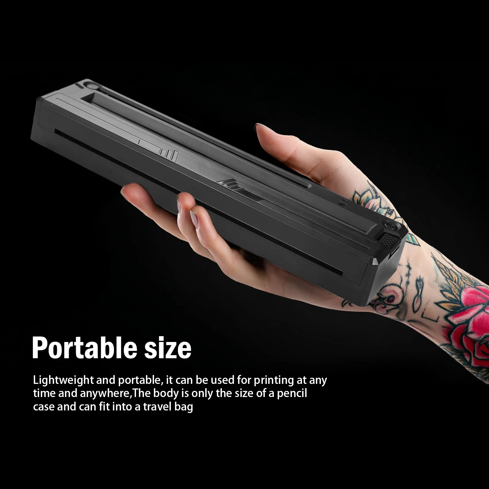 Wireless Tattoo Stencil Printer Portable Bluetooth A4 Thermal Printer for Tattoo Artists Shop Compatible with Android iOS Window