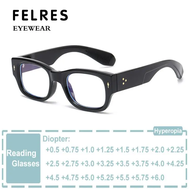 

Trending Square Anti Blue Light Reading Glasses Computer Optical Prescription Eyeglasses Hyperopia Eyewear Presbyopia Eyeglasses