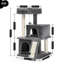  Domestic Delivery Animal Luxury Furniture  PAWZ Road Cat Tree Pet House Furniture Cat Toys  Scratching Post Wood Climbing Tree 