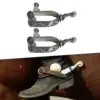 2Pcs Horse Spurs with Gear Antique Style Equipment Anti Rust Western Cowboy Spurs Boots Spurs for Adults Competition Training 3