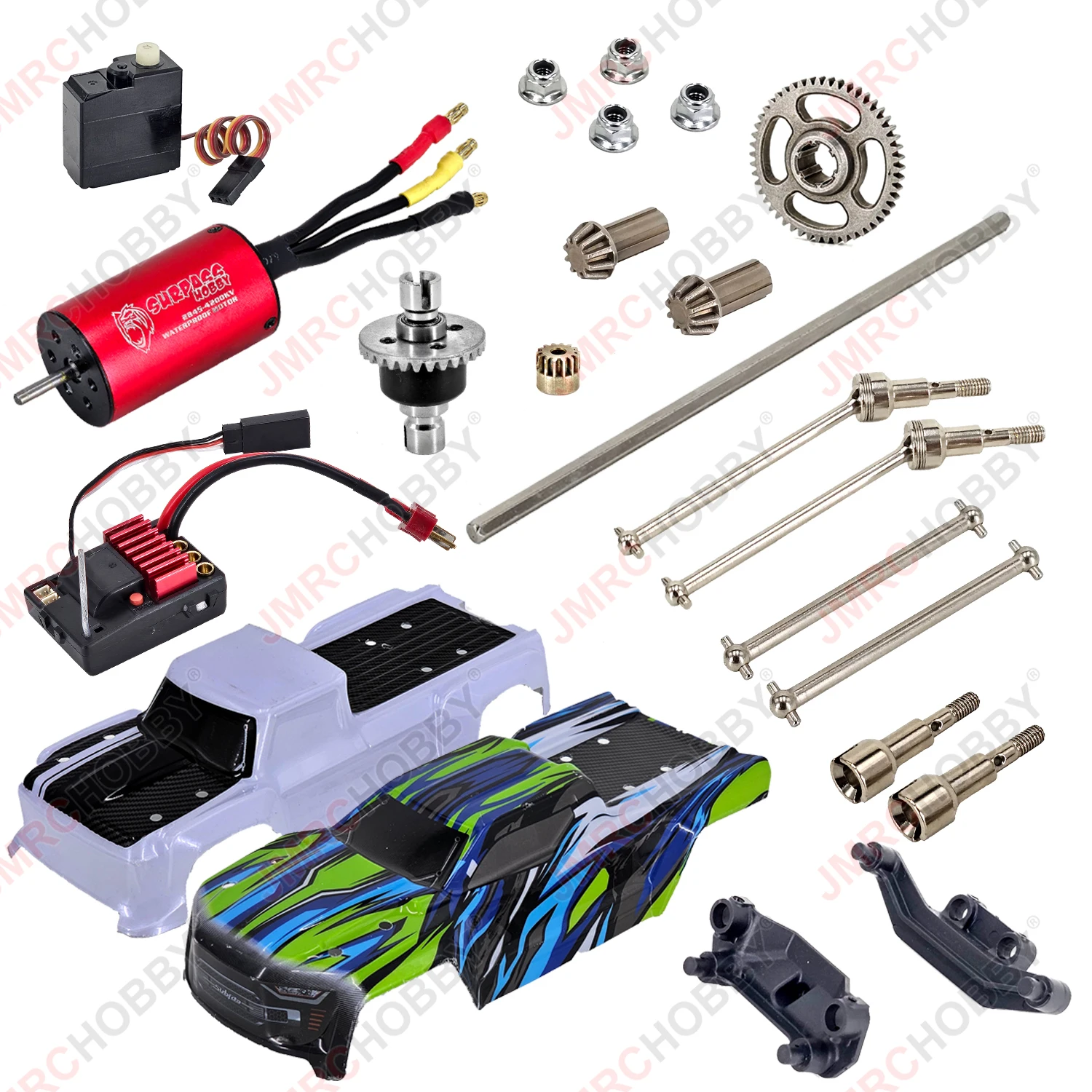 Original Ersatz Ersatzteile Bürstenlosen Motor ESC Servo Metall Getriebe CVD Zubehör Für S909Pro, S910Pro, S911Pro