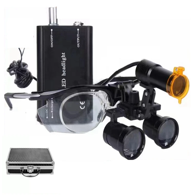 2-5X-3-5X-Binocular-Dental-Loupes-Magnification-Changeable-Medical ...