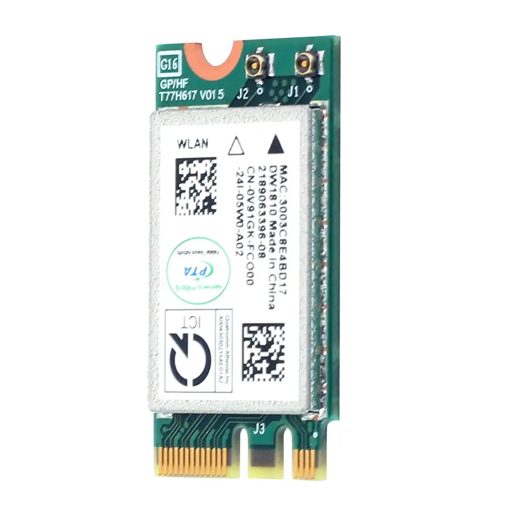Adaptador de Rede sem Fio Wifi Qualcomm Atheros Qca9377 Qcnfa435 Cartão Bt4.1wifi 433mbps 802.11ac 2.4g 5ghz Ngff Apto para Win7 10 - Imagem 4