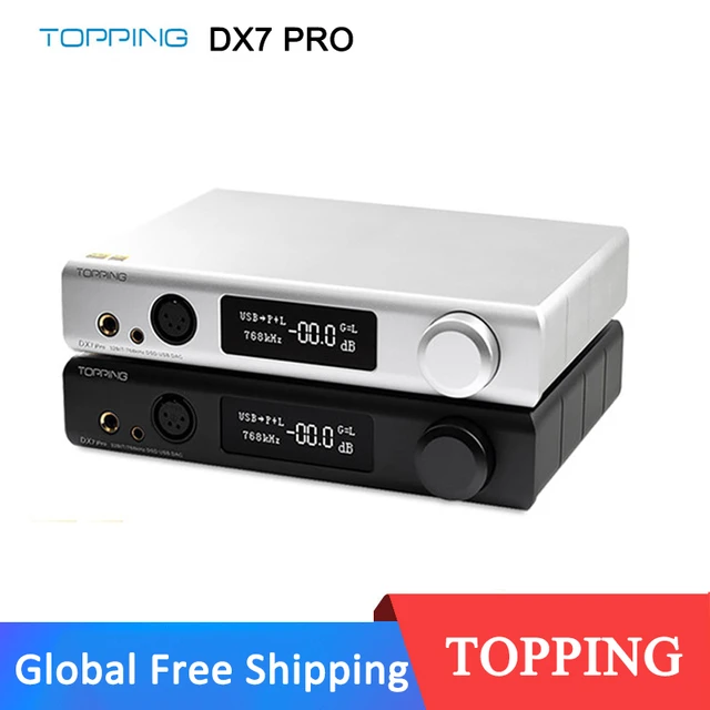 Topping dx7 pro es9038pro Hi-Fiヘッドフォンアンプ,Bluetooth 5.0 ...