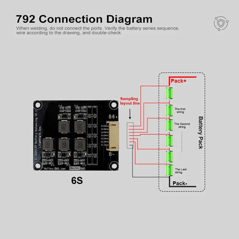 1.2A battery cell balancer inductive lipo/lifepo4 voltage balancing module 3S 4S