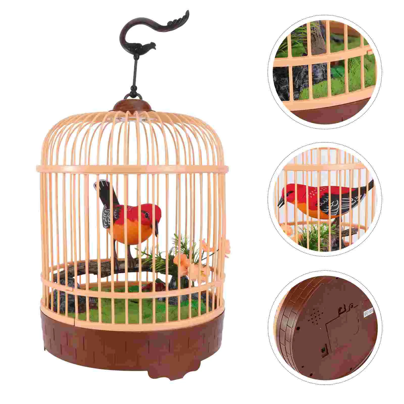 

Voice Control Birdcage Toy Adorable Funny Novel Parrot Interesting Plaything Learning Inductive Kids Educational Toys