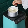 220V Household Ice Cream Machine Compressor Fully Automatic Refrigeration 1.2L Whole Family DIY Homemade Sweet cone  Appliance 5