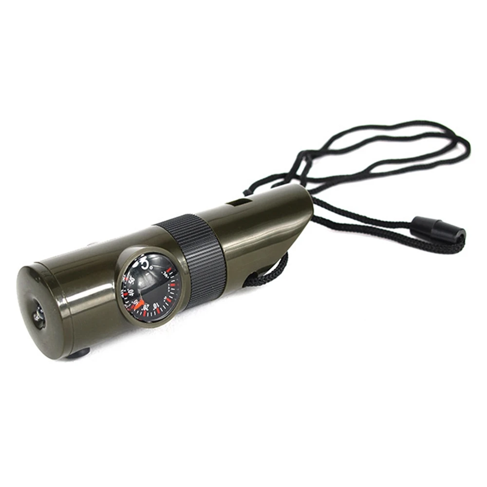 Survival Whistle Tool 7 In 1 Mini SOS Survival Kit