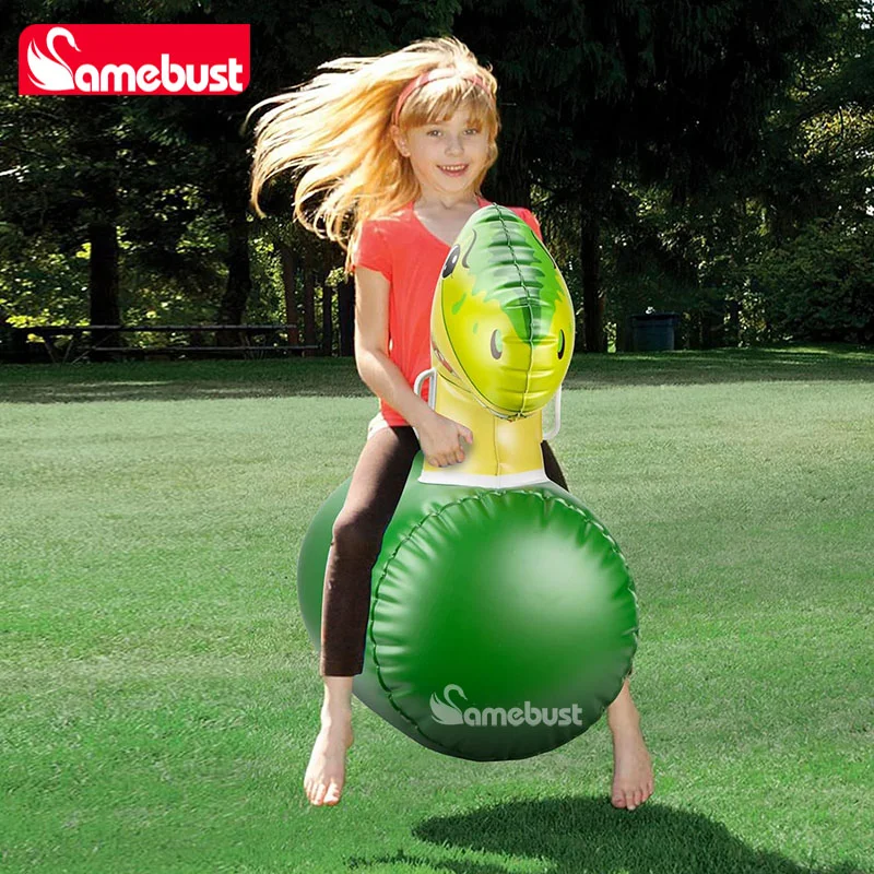 Camebust Inflatable Hopping Toddlers Toys Bouncy Unicorn Horse Dinosaur, Jumping Bouncing Animal Hopper for Party Decoration