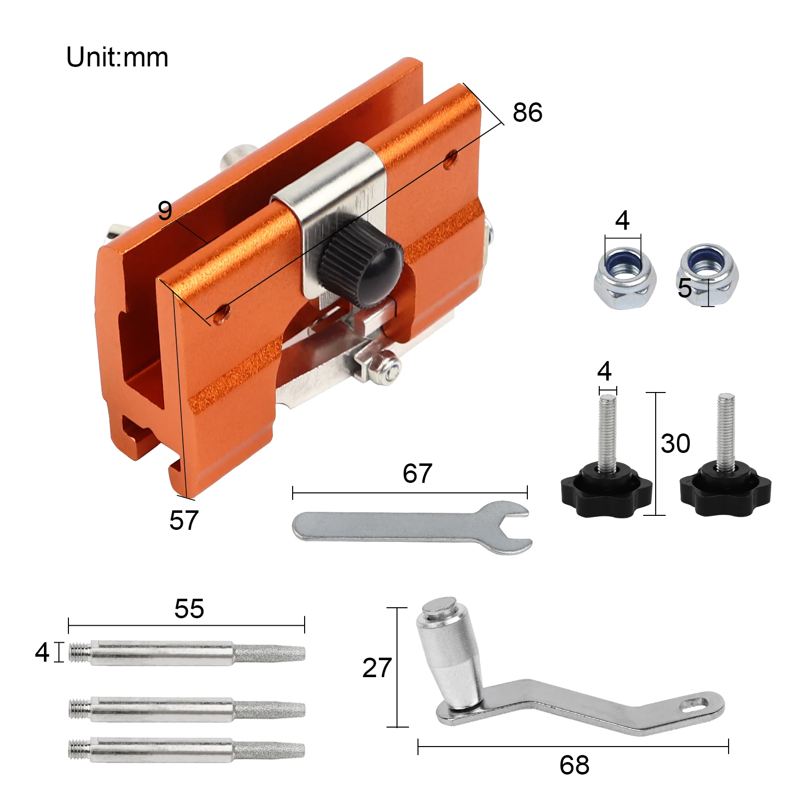Chainsaw Sharpener Chains Sharpener Tool Chainsaw Sharpening Jig Kit Electric Saws Hand-Cranked Sharpening Tool Garden Worker