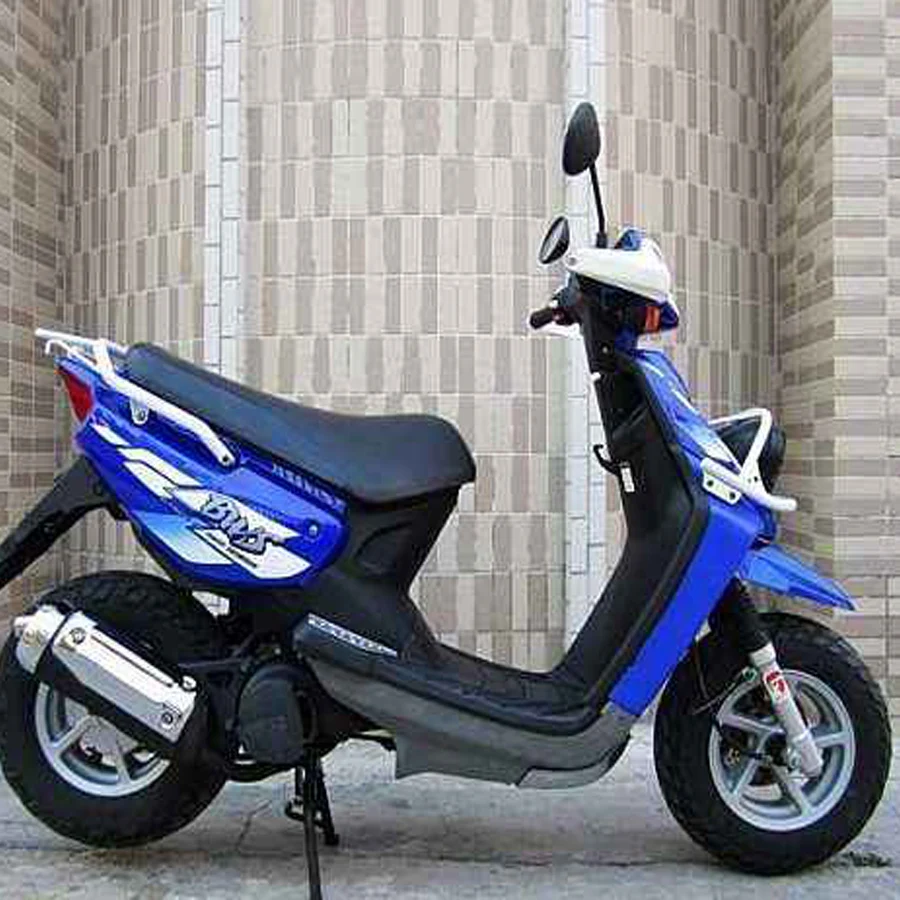 ヤマハbws100用のオートバイ装飾ステッカー,赤と青のスクーター用の