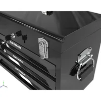 Mechanics Tool Set, Steel 3-Drawer Toolbox with Comprehensive Tool Set, Portable Repair Hand Tool Kit Set, Black Tools Cabinet 2