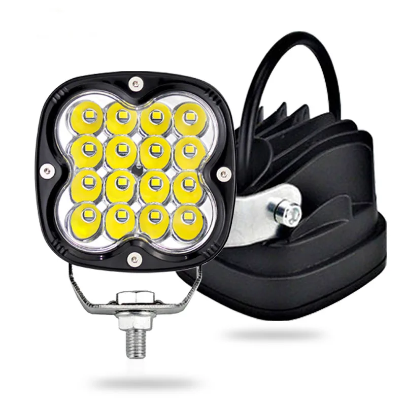 LED 48W Motorcycle Work Light Fog Lamp Spotlight 16SMD 12V 24V 6000K For Truck SUV ATV 4×4 Boat Motorbike Accessories Universal