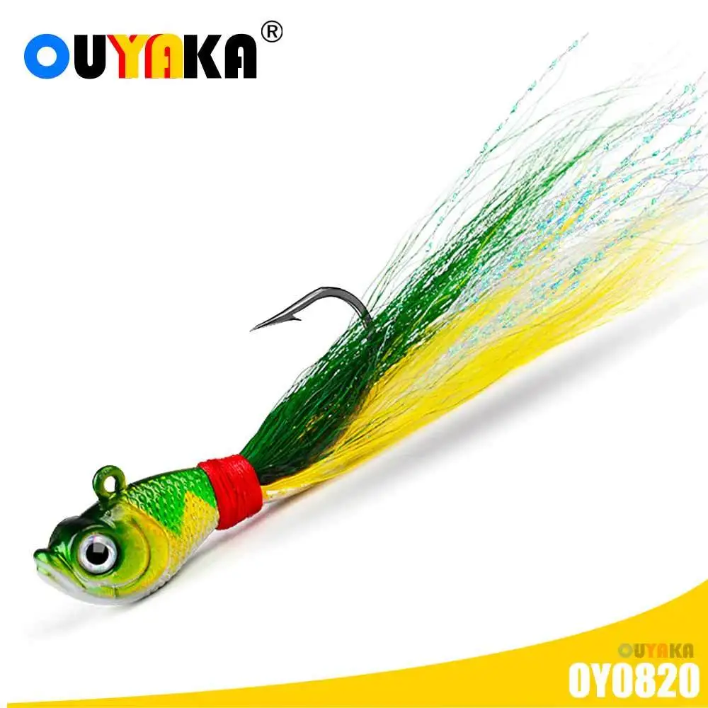 Vibration Bucktail jig Head Hook 7-85g Fly Tying Materials Artificial Lures Fishing  Hooks Pesca Accesorios Mar Carpe Equipment