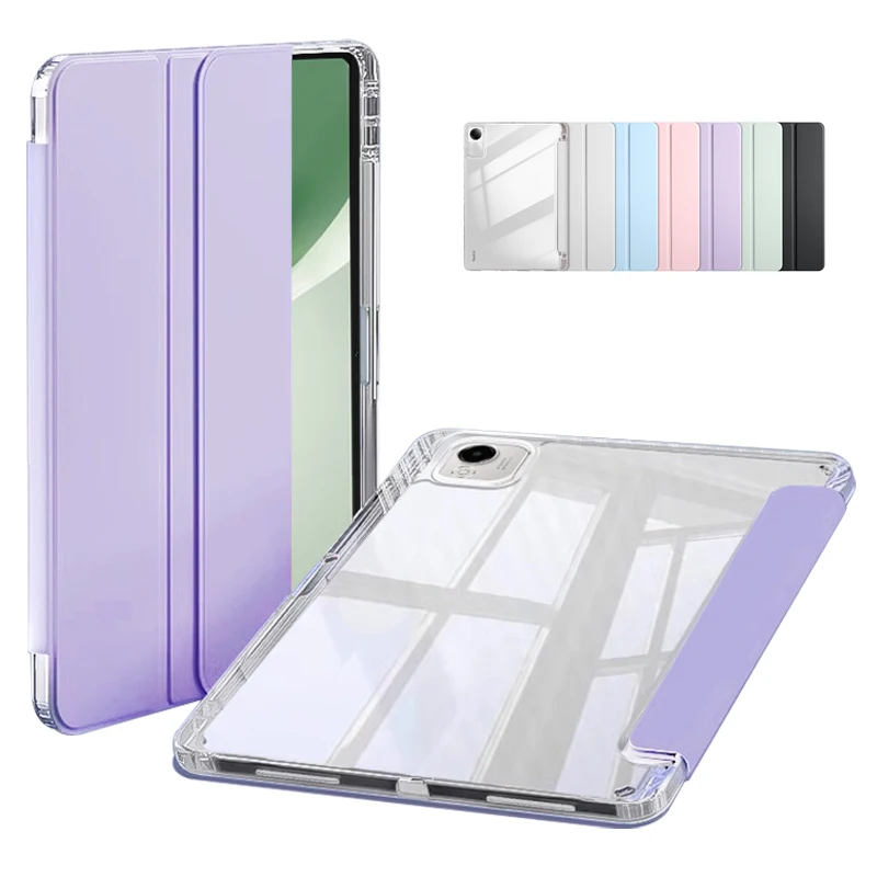 Premium PU Leather and Acrylic Stand Case with Pen Holder