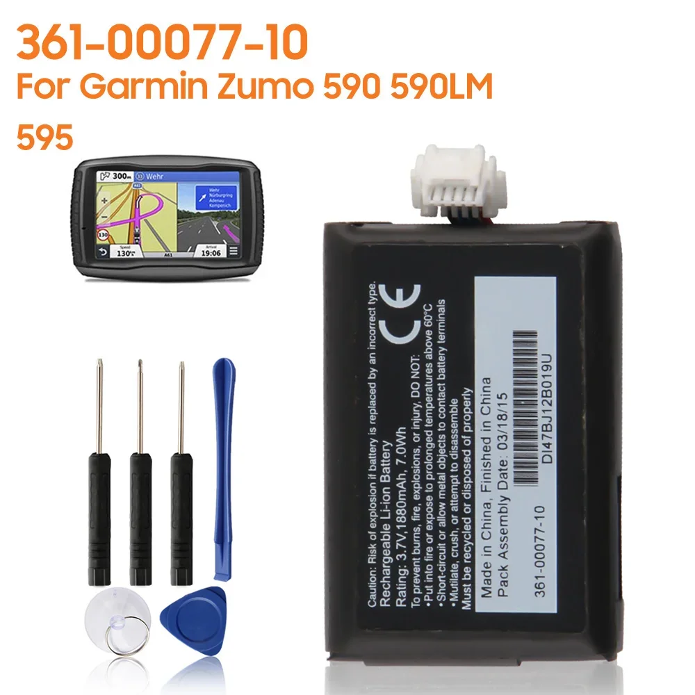Batteria Di Ricambio 361-00077-10 Per Garmin Zumo 590 590Lm 616-00077-00 595 010-12110-003 361-00077-00 616-00077-10