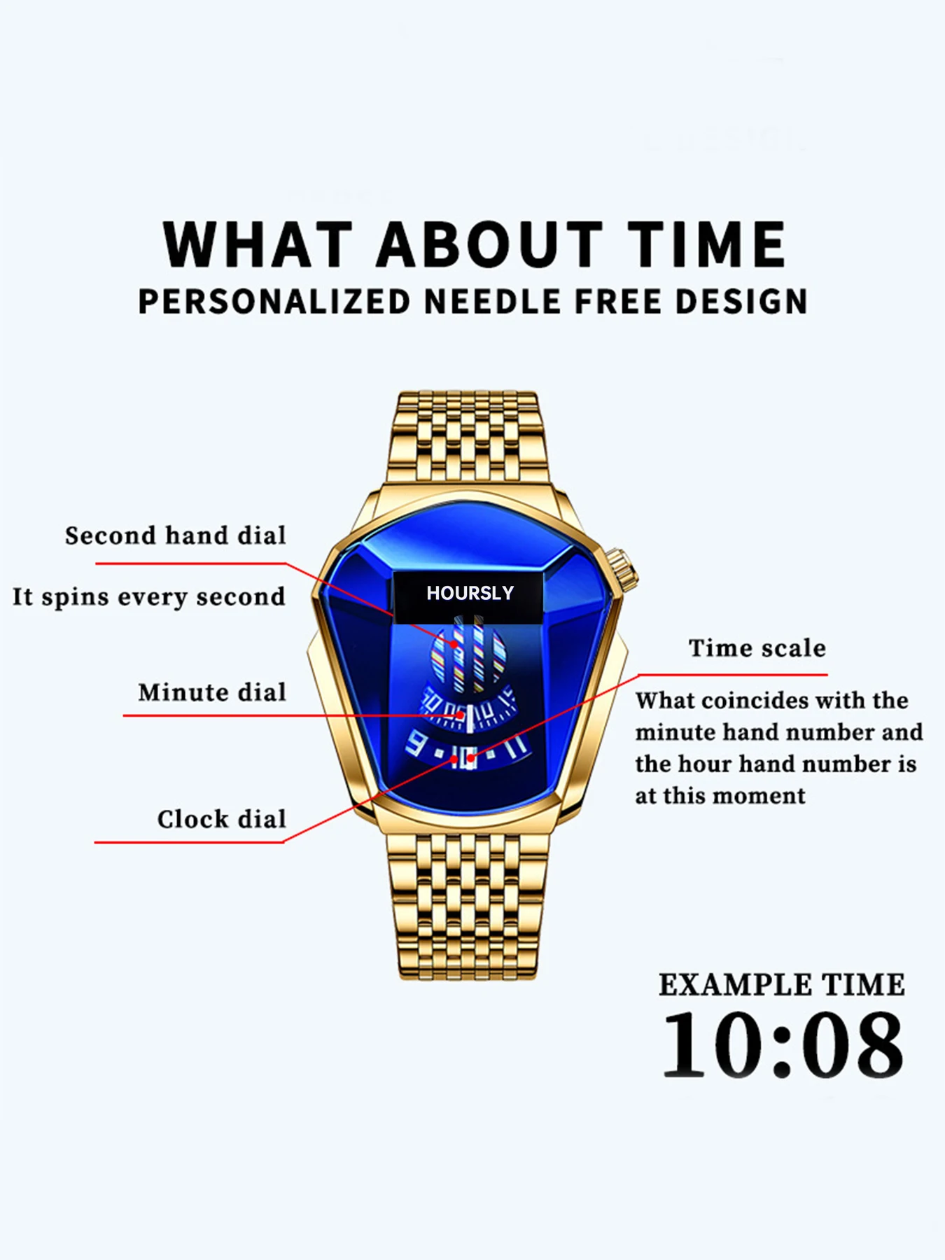 Trendy Men’s Waterproof Motorcycle Quartz Watch 5