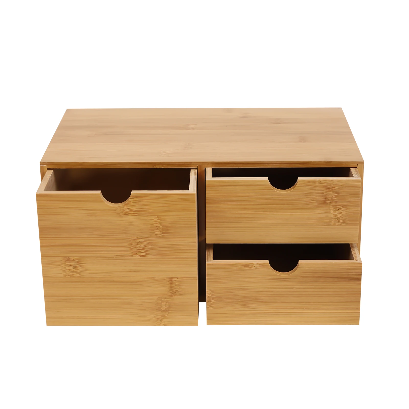 Organisateur de bureau en bambou, mini tiroir de bureau en bambou, boîte de rangement pour bureau et maison, aucun assemblage requis S631c29615b274a518348bc8e862e8c148