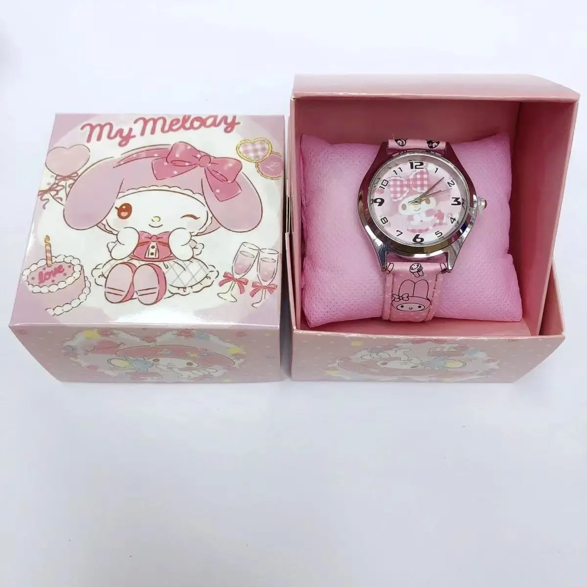 Kawaii Hello Kitty Sanrio Cinnamoroll Anime Exquisite Electronic Watch Kuromi My melody Children's Watch Gifts with Gift Boxs 5