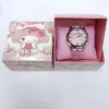 Kawaii Hello Kitty Sanrio Cinnamoroll Anime Exquisite Electronic Watch Kuromi My melody Children's Watch Gifts with Gift Boxs 5