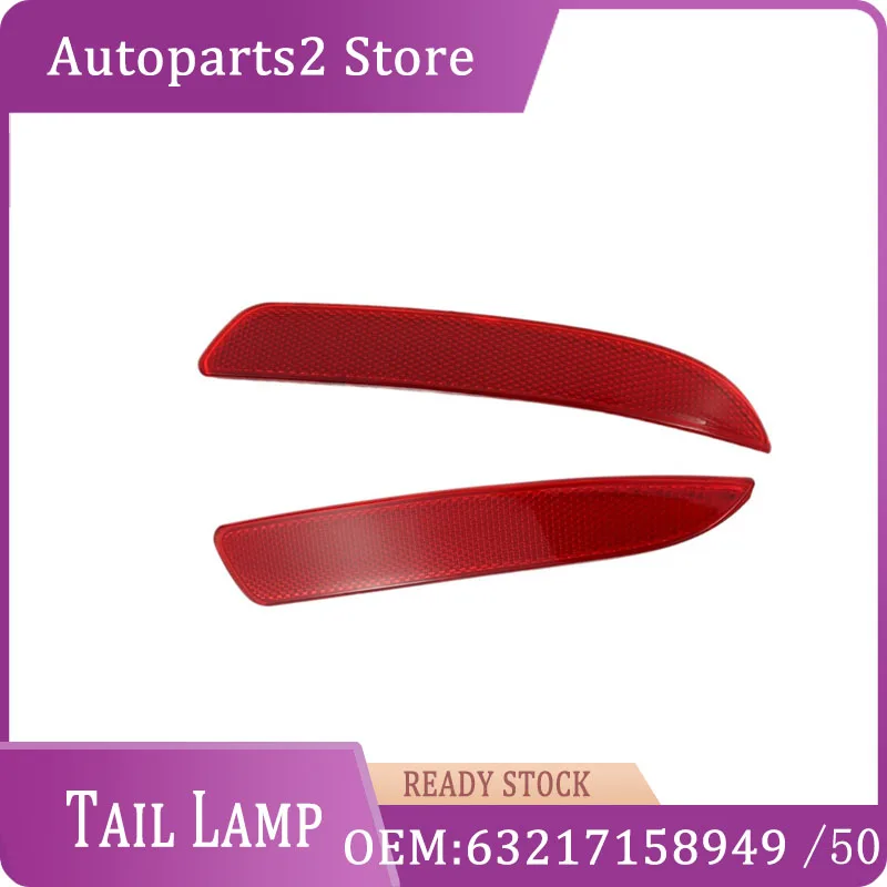 

63217158949 63217158950 Red Lens Car Rear Bumper Reflector Bumper Trim Reflector Marker Tail Lamp for BMW X5 E70 2007-2013