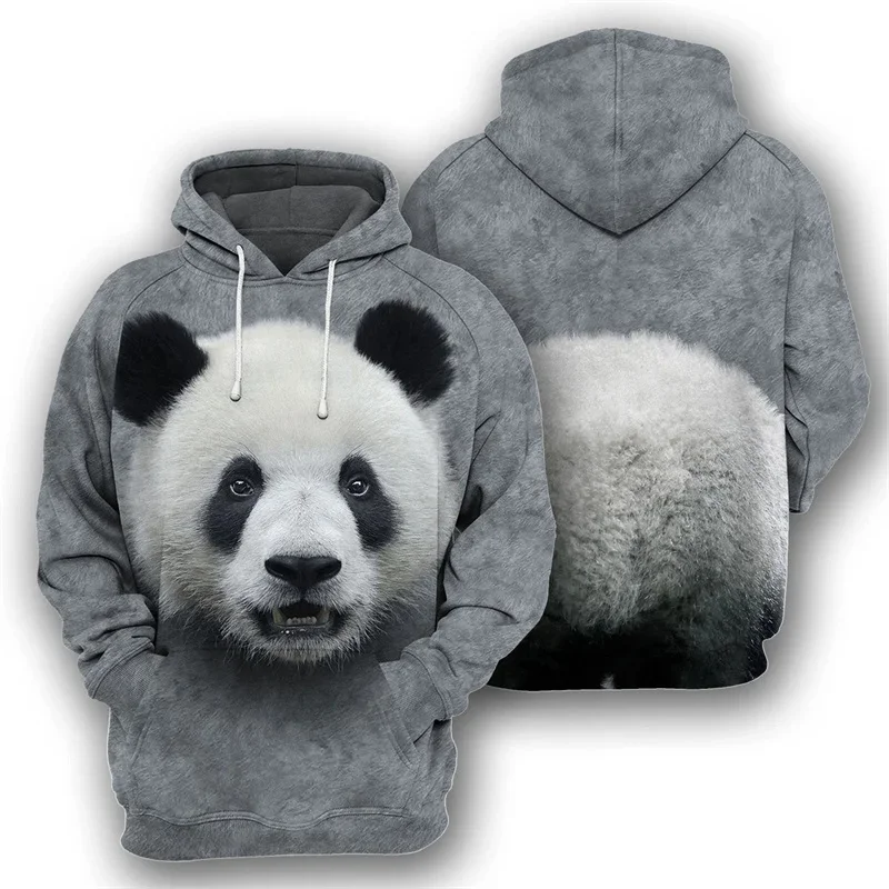 thumbnail image 1 of Sudadera con capucha con estampado 3D de animales para hombre, sudadera con estampado de oso y orangután, abrigo con capucha de calle para niños, jerseys de manga larga de gran tamaño, 1 of 4